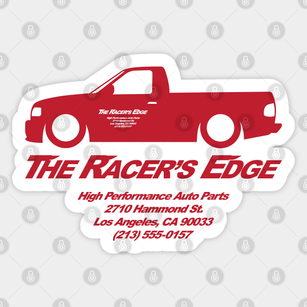 The Racer's Edge Classic V2 Fast And Furious Movie Sticker TeePublic